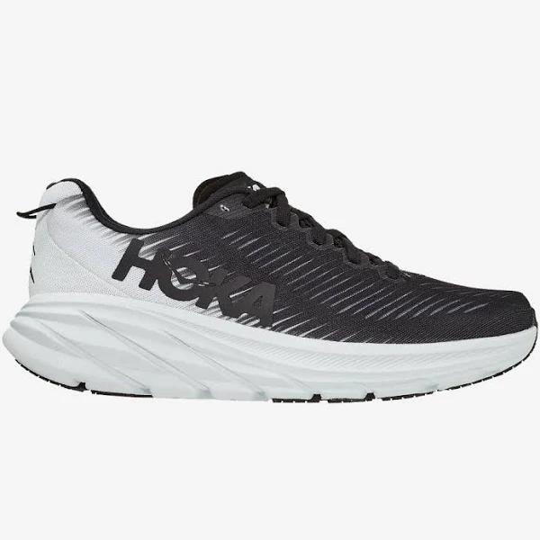 Hoka One One Women's Rincon 3 Running Shoe (Black/White) 6 US