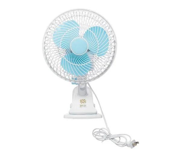 JunChang 180° Adjustable Desktop Table Electric Fan High Speed Clip On Cooling Fan AC 240V