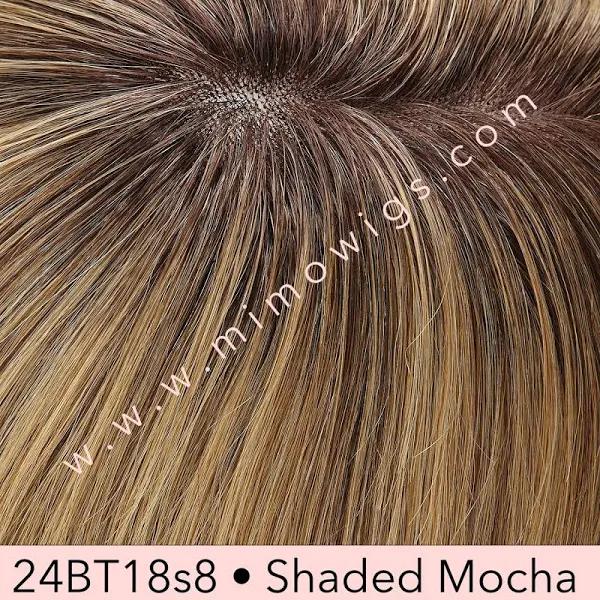 Jon Renau Mariska Monofilament Wig, 24BT18S8 Shaded Mocha