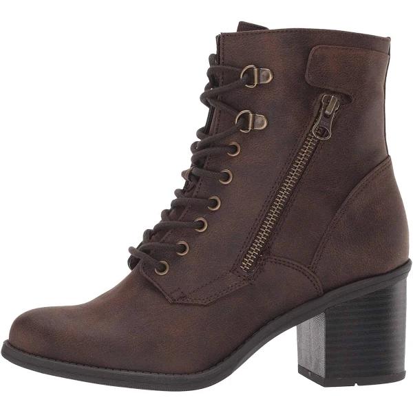 White Mountain Women's Casual Boot Dark Brown Dorian Combat Boot 8 W