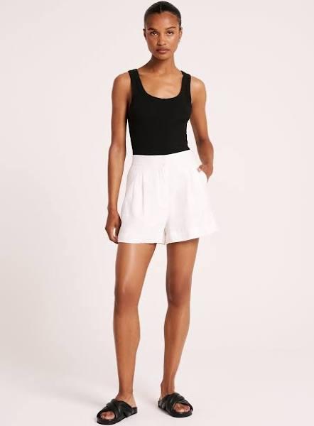 Nude Lucy - Thilda Tailored Shorts in White