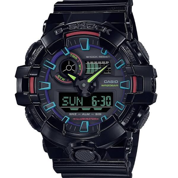 G-Shock GA700RGB-1 Garish Rainbow Gamers Mens Watch