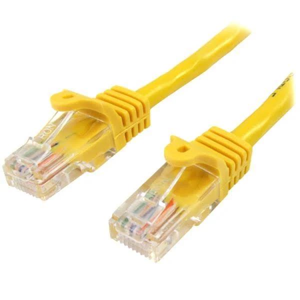 StarTech 10m Yellow Cat5e Ethernet Patch Cable - Snagless