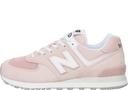 New Balance Unisex 574 Pink/White - Size 4.5