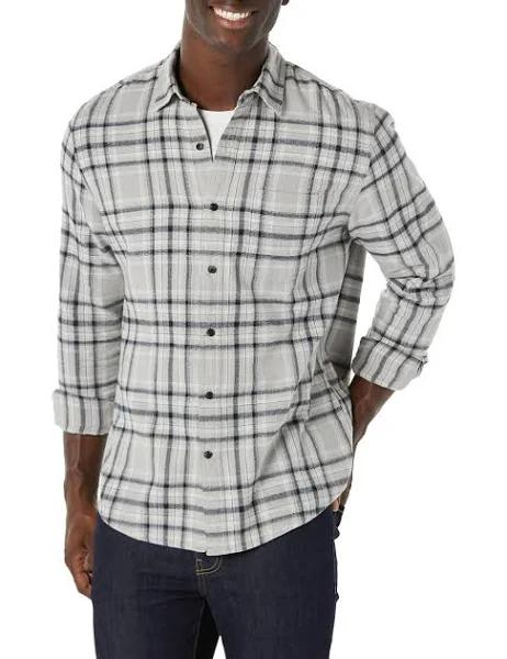 Amazon Essentials Men's Long-Sleeve Flannel Shirt (Available in Big & Tall)