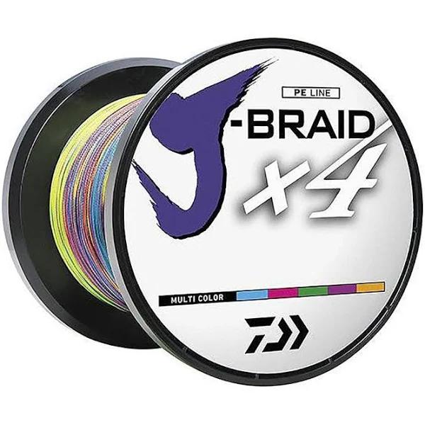 Daiwa J Braid X4 Braid Line 3000m Multi Colour