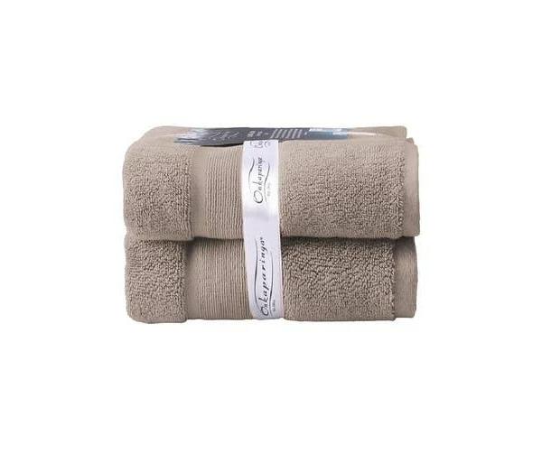 2pk Ultimate Alanya Turkish Cotton Bath Mat/Towel 850GSM Highly Absorbant almond