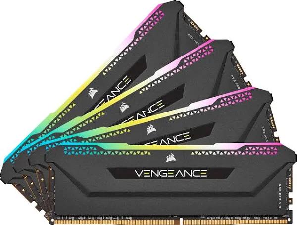 Corsair Vengeance RGB Pro SL 128GB (4 x 32GB) 288-Pin PC RAM DDR4 3200 (PC4 25600) Desktop Memory Model CMH128GX4M4E3200C16