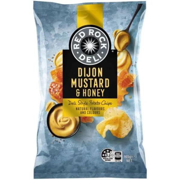 Red Rock Deli Potato Chips Dijon Mustard & Honey 165g