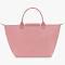 Handbag M Le Pliage Green Petal Pink Longchamp