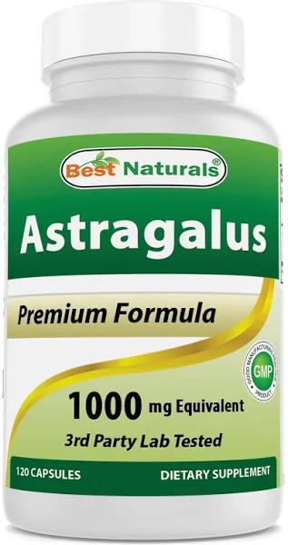 Best Naturals Astragalus 1000 mg 120 Capsules