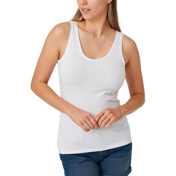 Brilliant Basics Women's Stretch Tank - White - Size XS