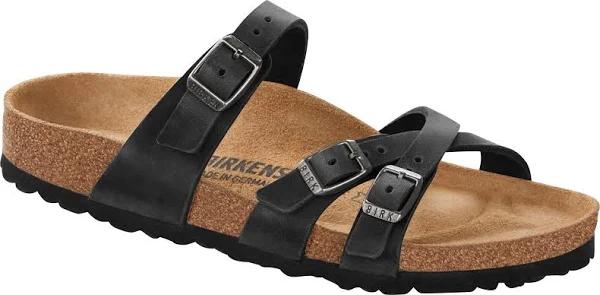 Birkenstock Franca Oiled Leather - Women's 37 Black