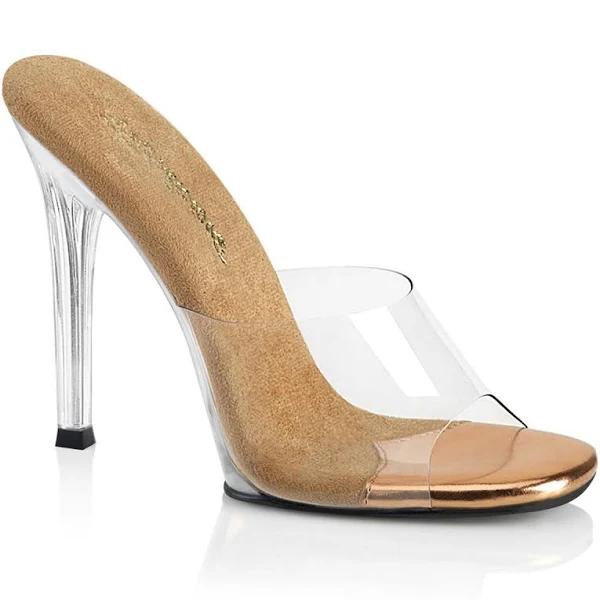 Fabulicious GALA-01 Clear-Rose Gold/Clear Size 9