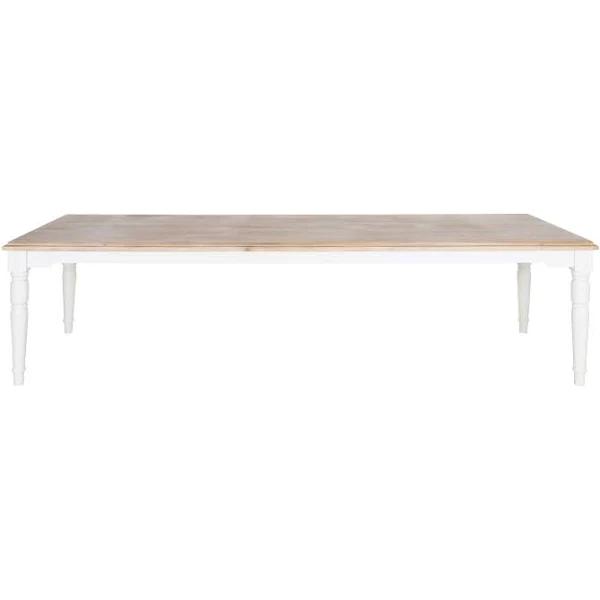 Clover Timber Dining Table 300cm | Vintage White | Dining | Early Settler Furniture