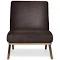 Palm Springs Leather Armchair Chocolate Brown by Freedom