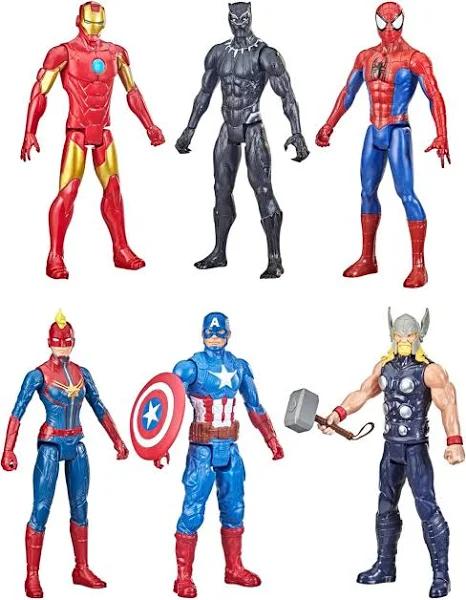 Marvel Titan Hero Series Action Figure Multipack, 6 Action Figures, 12