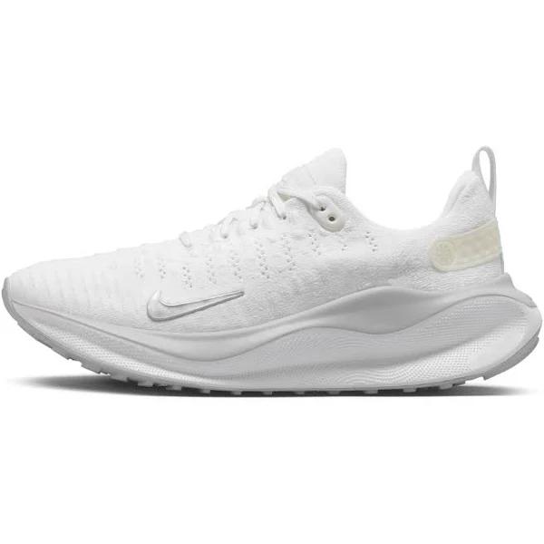 Nike ReactX Infinity Run Flyknit 4 SE Womens Running Shoes White/Silver US 6