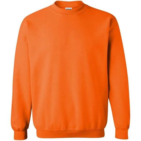 Gildan Heavy Blend Unisex Adult Crewneck Sweatshirt (Safety Orange) (2XL)