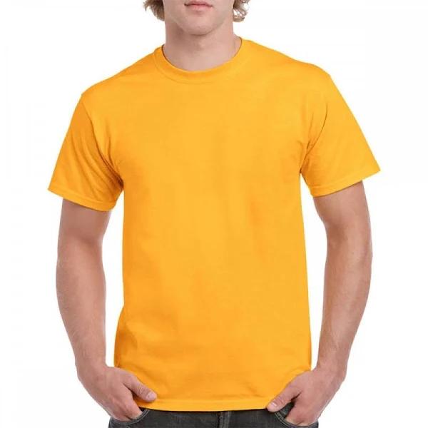 Gildan 5000 Heavy Cotton T-Shirt Gold - Size: XL Colour: Gold, Size: x