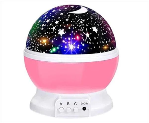 Led Night Star Galaxy Projector Light Rotating Starry Lamp Pink