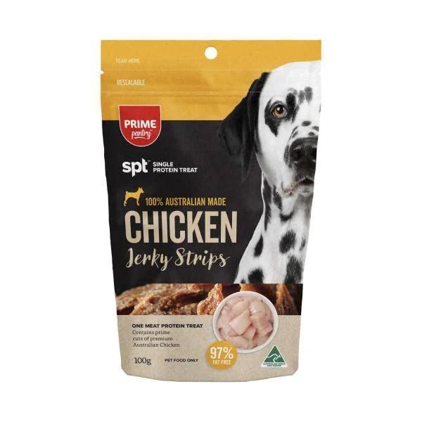 Prime Pantry Jerky Dog Treat Chicken 100g