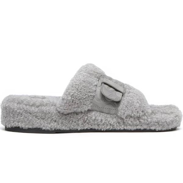 EVERAU Curly Sheepskin Wool Slides Women Croft