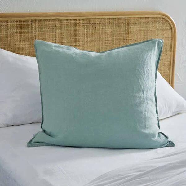 MyHouse Pure European Linen European Pillowcase Jade Size 65x65cm