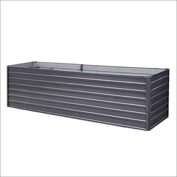 Greenfingers 320 x 80 x 77cm Galvanised Steel Raised Garden Bed Planter