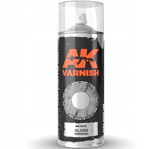 AK Interactive Semi-Gloss Varnish - Spray Paint 400ml (Includes 2 Nozzles) [AK1014]