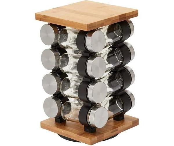 VIKUS Spice Rack Organizer With 12 Pieces Jars For Kitchen