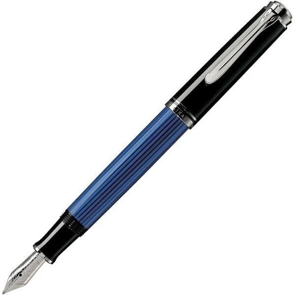 Pelikan Fountain Pen Souverän M405 - Black & Blue, 932822 (Nib: EF)