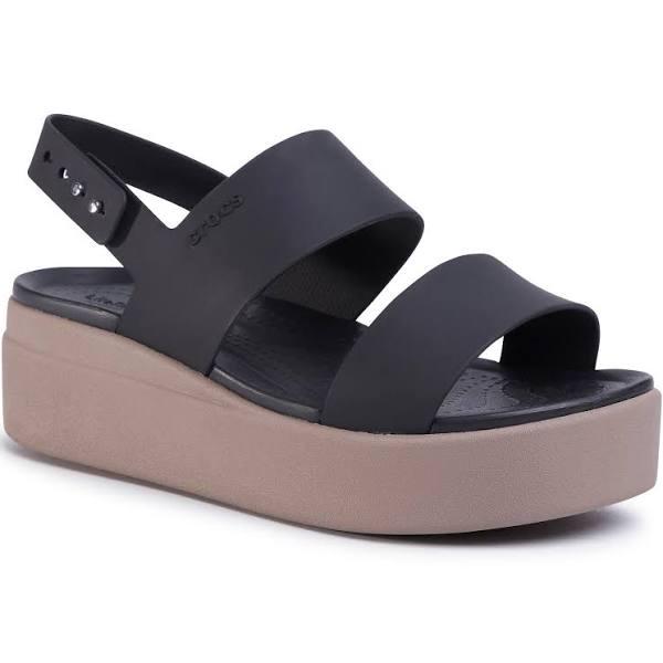 Crocs Brooklyn Low Wedge - Black/Black W8