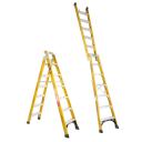 Gorilla Dual Purpose Ladder 2.1-3.9m (7-13ft) Fibreglass 150kg Industrial FDM007-I