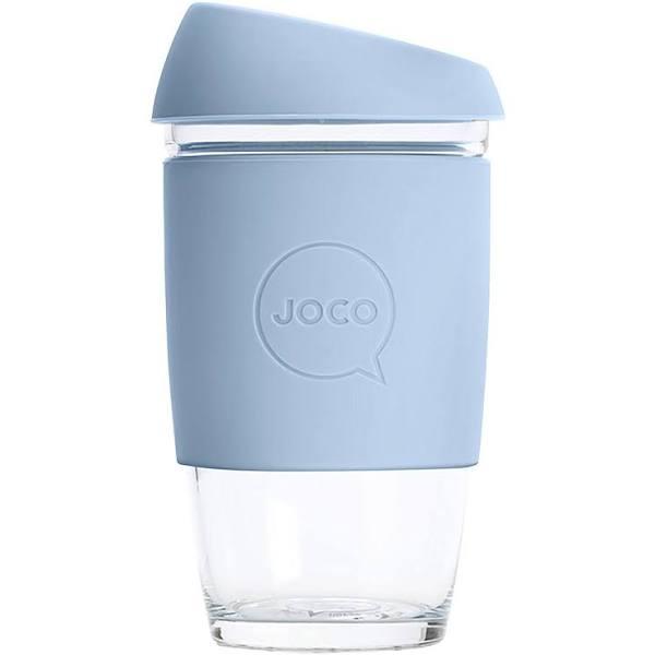 JOCO Reusable Glass Cup 6oz/177ml Vintage Blue