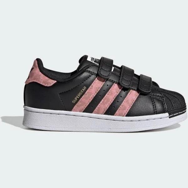 Adidas Originals Superstar Animal Self-Fastening Pre-School Sneakers in Black 3