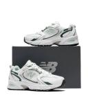 New Balance 530 Shoes White Green - 46.5