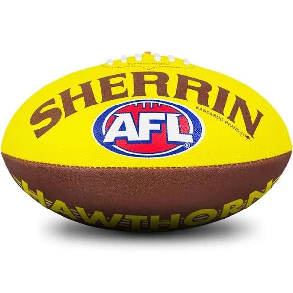 Hawthorn Hawks Junior AFL Size 5 Football - Sherrin