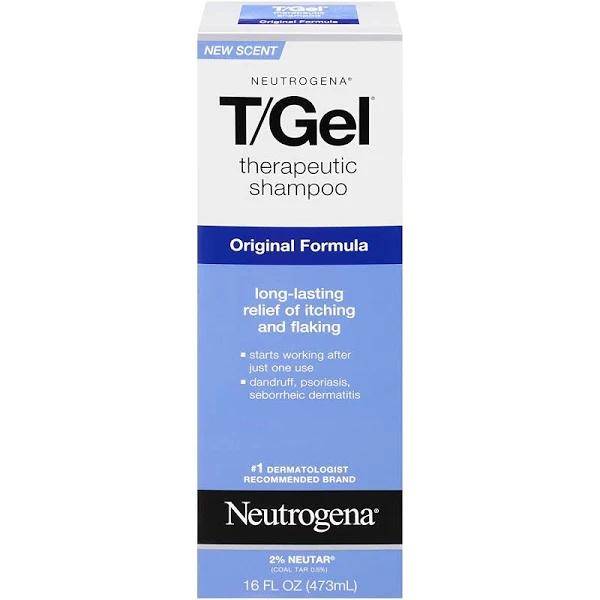 Neutrogena T/Gel Therapeutic Shampoo Original Formula 16 oz (Packs of 2)