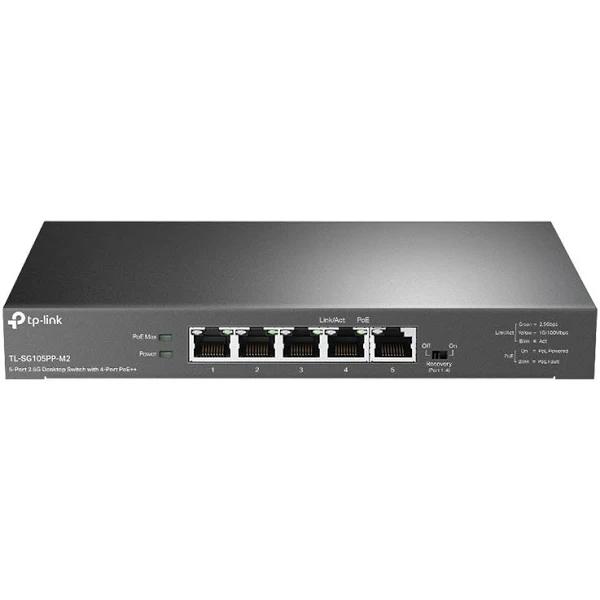 TP-Link TL-SG105PP-M2 5-Port 2.5g Desktop Switch With 4-Port PoE++