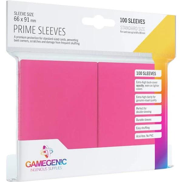 Gamegenic Prime Pink - 100 Sleeves