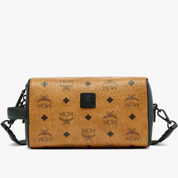 MCM Ottomar Cosmetic Case Medium | Tan/Brown/Print | One Size | East Dane