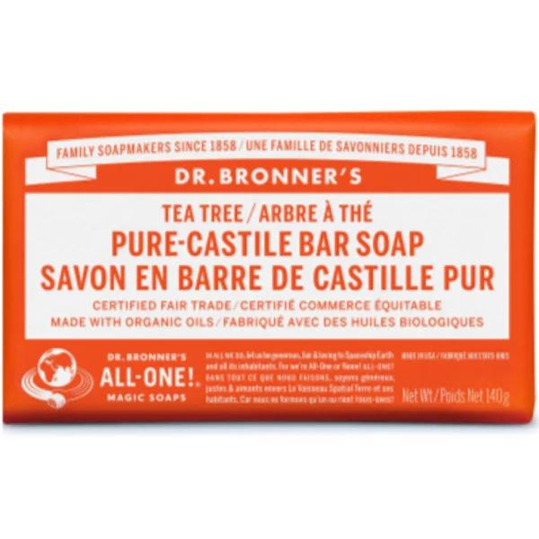 Dr. Bronner's Pure Castile Soap Bar 140 G / Tea Tree