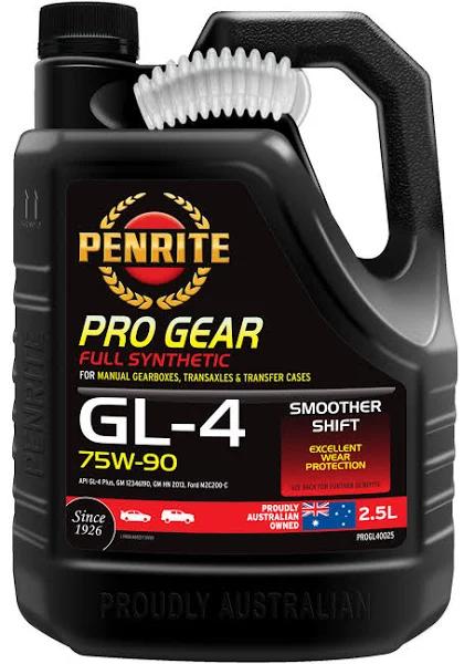 Penrite Pro Gear Oil 75W-90 GL-4 2.5 Litre