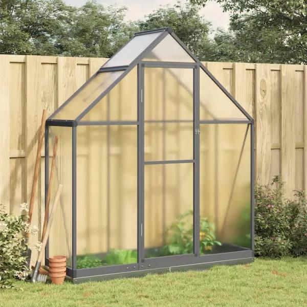 Greenhouse with Base Frame Anthracite 169x58x202 cm Aluminium vidaXL