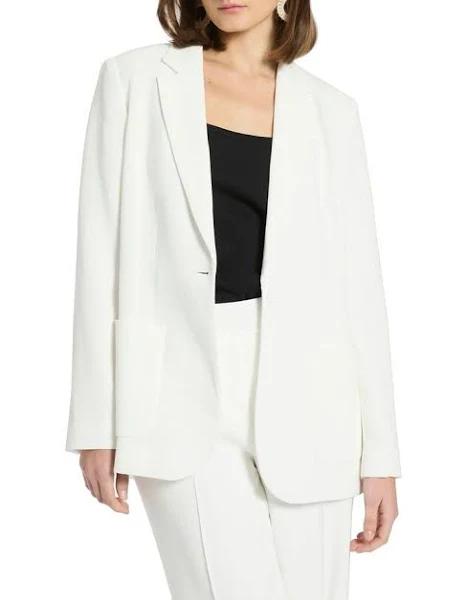 David Lawrence Dany Relaxed Blazer in Cream 16