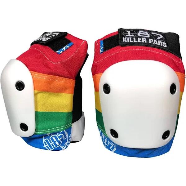 187 Rainbow Slim Knee Pads - Lucky Skates XL