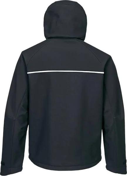 Portwest Mens DX4 Soft Shell Jacket Black XS Mixed Mens Full Zip Hoodie