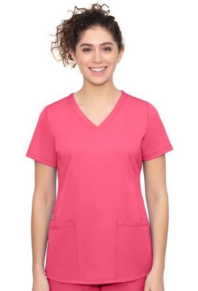 Ladies Monica Scrub Top XL / Carnation Pink