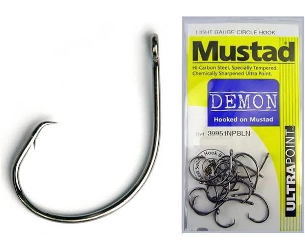 Mustad Demon 39951npbln Circle Hook - 1/0